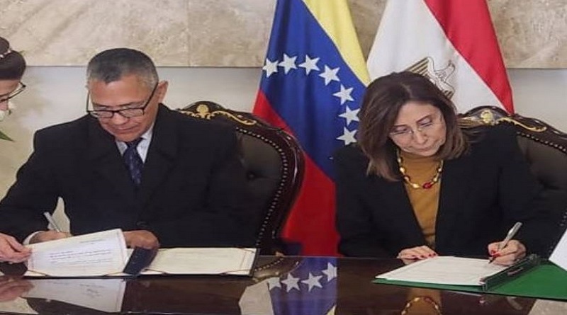 Venezuela y Egipto firman convenio para la cooperación e intercambio cultural