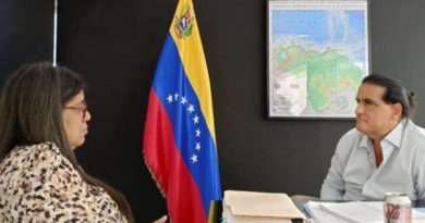 Presidente del CIIP Alex Saab discute estrategias con la viceministra Pugh