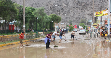 Reportan zonas críticas por lluvias en Perú