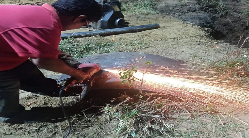 Corrigen fuga de agua en aducción Amana-Maturín
