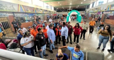 Despliegan operativo "Carnavales Felices y Seguros 2024” en Terminal de Maturín