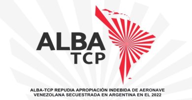 ALBA-TCP repudia acciones de consumar robo de avión venezolano en Argentina
