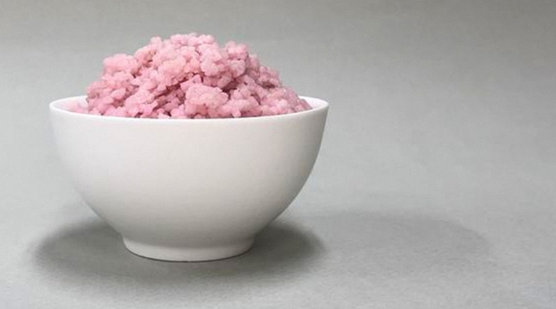 Carne de res en granos de arroz