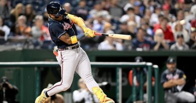 Ronald Acuña Jr. volvió a hacer swing con el madero