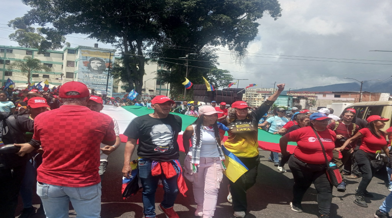 Pueblo venezolano marcha por el fin del genocidio en Palestina