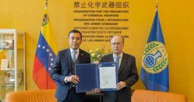 Héctor Constant entrega cartas credenciales ante la OPAQ
