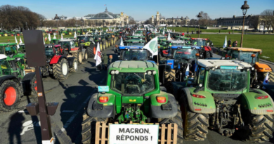 Detienen a 66 personas tras protestas de agricultores en Francia
