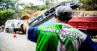 Gobierno bolivariano rehabilita 11 kilómetros de vialidad del sector las Brisas