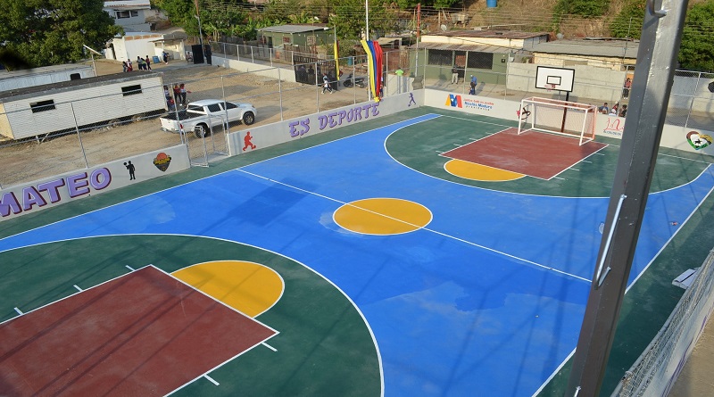 Recuperan cancha Florencio Pantoja en municipio Bolivar de Aragua