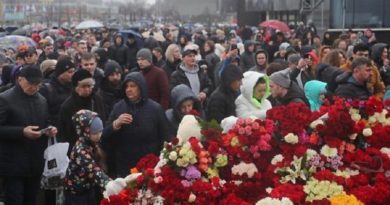 Rinden homenaje a fallecidos en atentado terrorista de Moscú