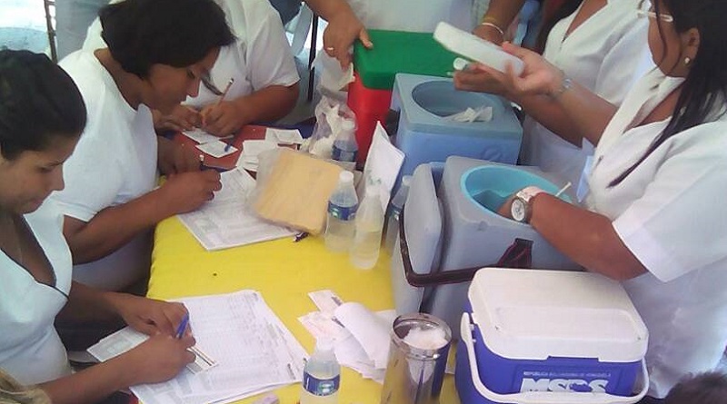 Despliegan plan de vacunación por semana santa en Bolívar