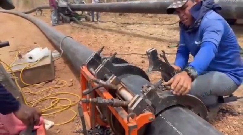 Establecen tuberías para el servicio de agua potable en Guárico