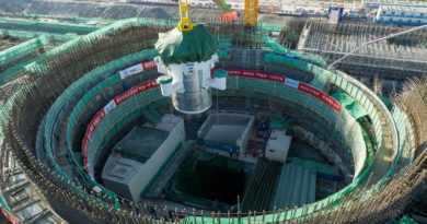 China inicia instalación del sistema de control digital de su reactor nuclear