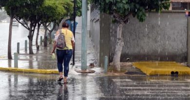 Inameh pronostica precipitaciones de intensidad variable en gran parte del país