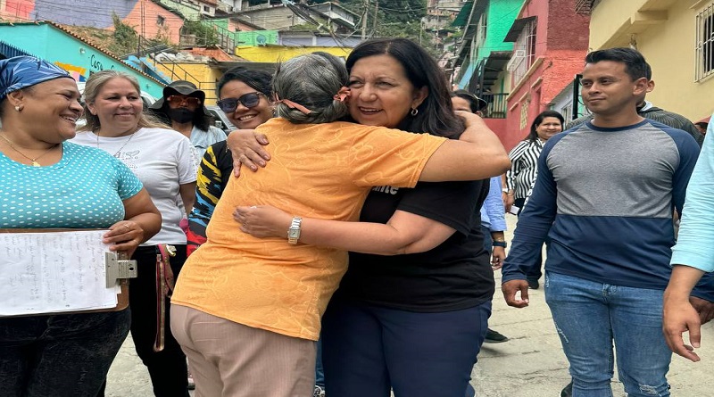 Alcaldesa de Caracas supervisa obras de rehabilitación en la parroquia San Agustín