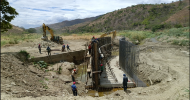 Avanza construcción del nuevo dique de La Curía en Aragua