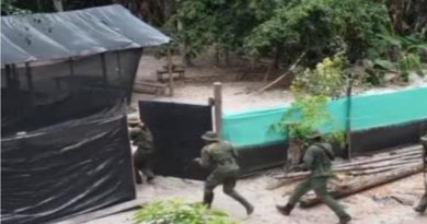 Desmantelan campamento de minería ilegal en Amazonas