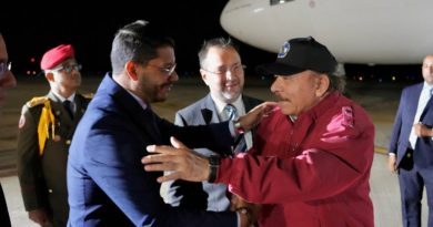 Presidente Daniel Ortega llega a Venezuela para participar en la 23° Cumbre del ALBA-TCP