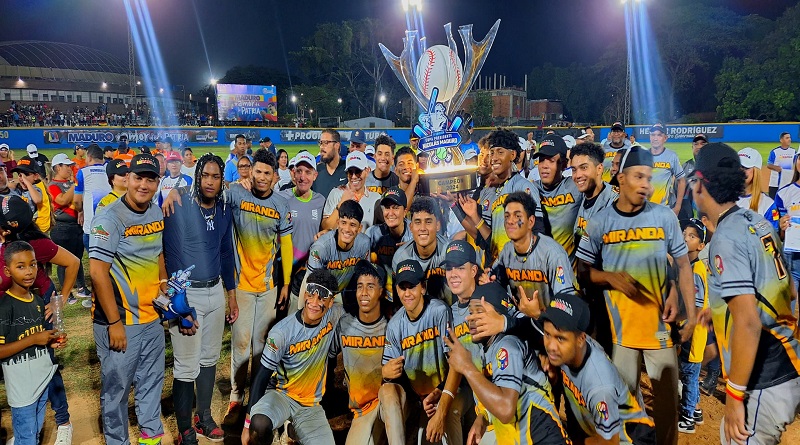 Miranda se corona campeón Nacional Juvenil de Béisbol Sub18