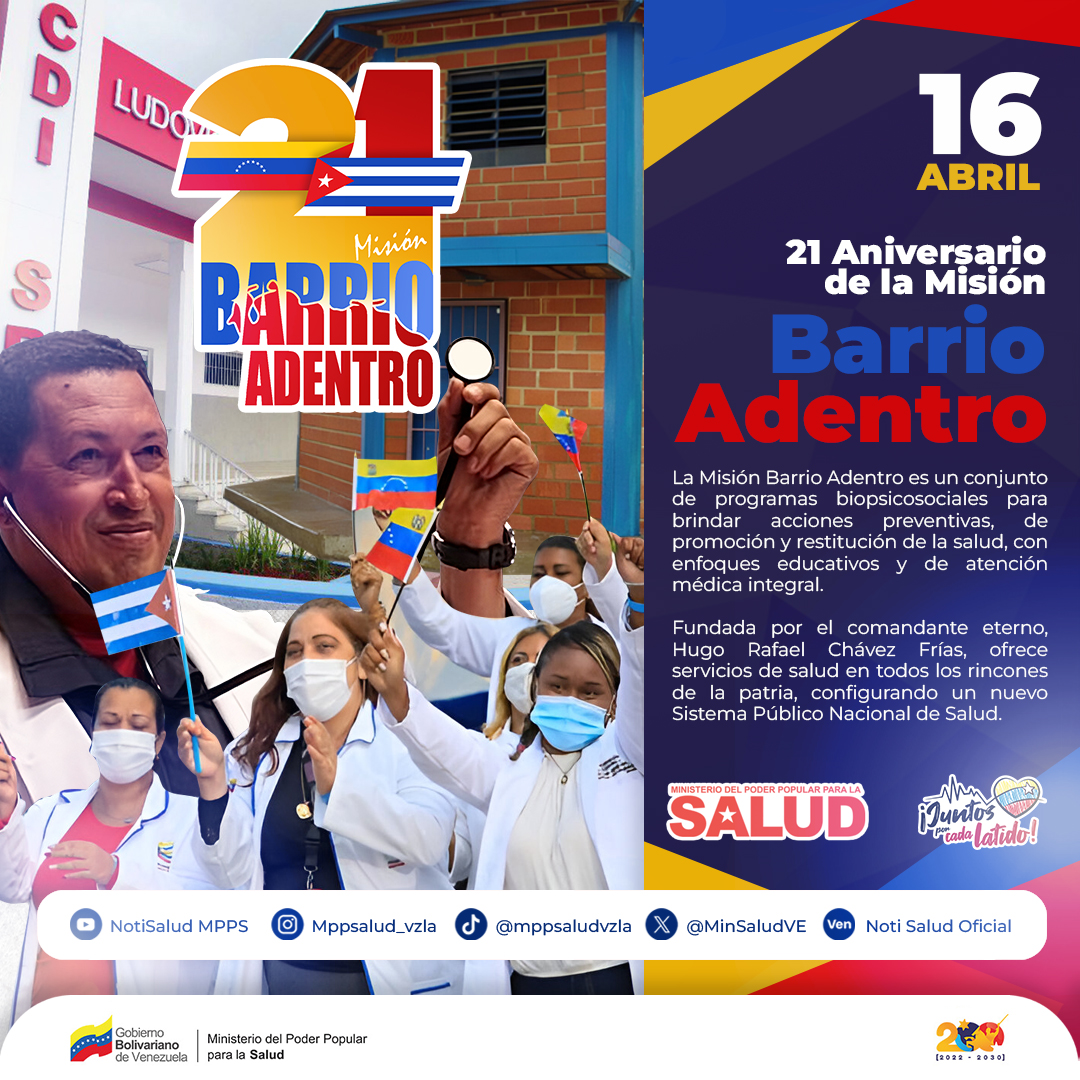 Misión Barrio Adentro, 21 años en defensa de la salud