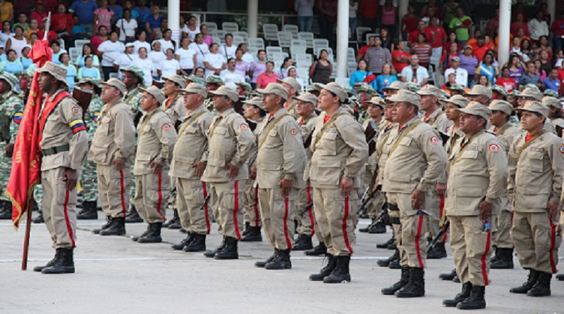 Conmemoran el 15º Aniversario de la Milicia Bolivariana en Bolívar