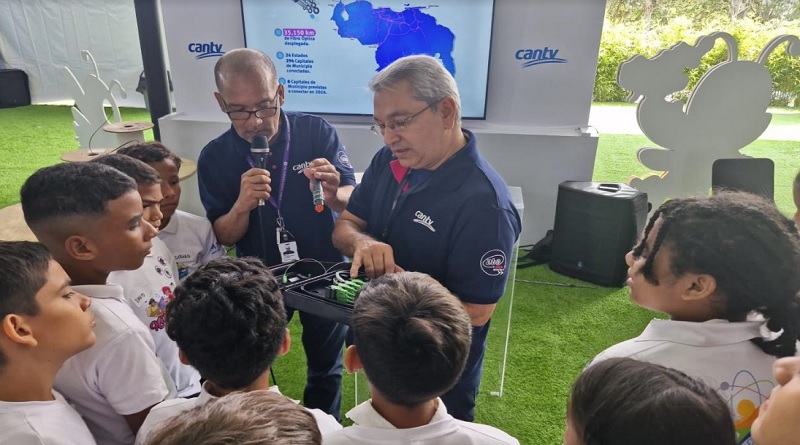 Cantv garantiza conectividad de niños y niñas en Ruta Científica 2024
