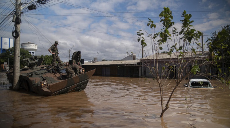 Brasil moviliza fuerzas armadas como apoyo a zonas inundadas