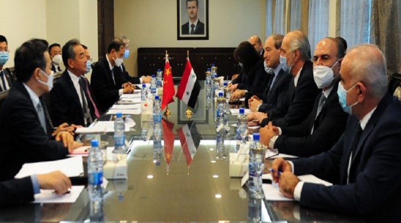 Cancilleres de Siria y China sostienen encuentro bilateral