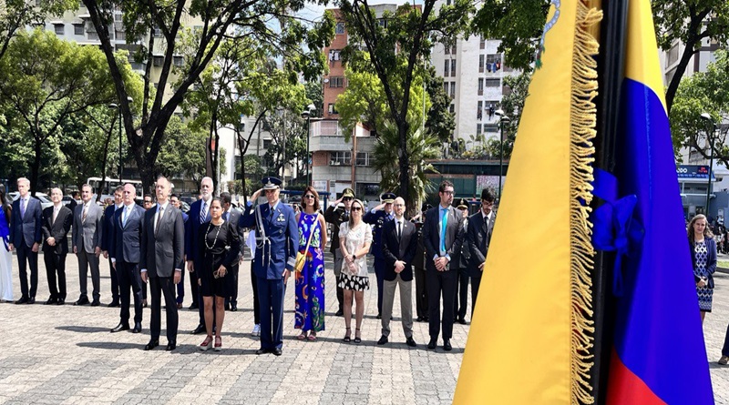 Embajada Argentina rinde honores a José de San Martín en Caracas