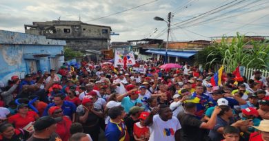 Pueblo de Mérida y Amazonas sale a las calles en rechazo al bloqueo estadounidense