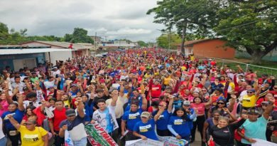 Pueblo de Mantecal se desborda en rechazo contra las sanciones de EE.UU