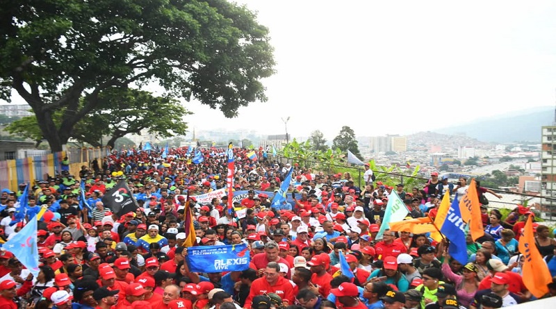 Pueblo del 23 de Enero marcha en rechazo al bloqueo de EE.UU contra Venezuela