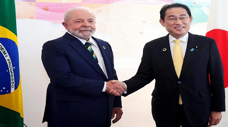 Primer ministro de Japón cumple visita oficial de dos días a Brasil