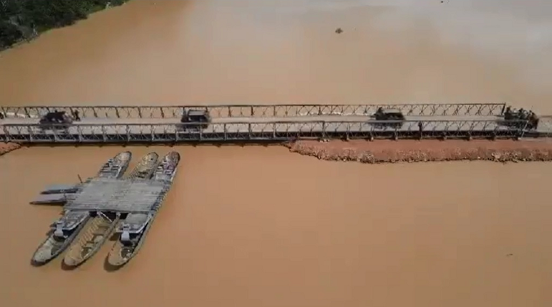Habilitan cruce sobre el río Cuyuní en la Guayana Esequiba