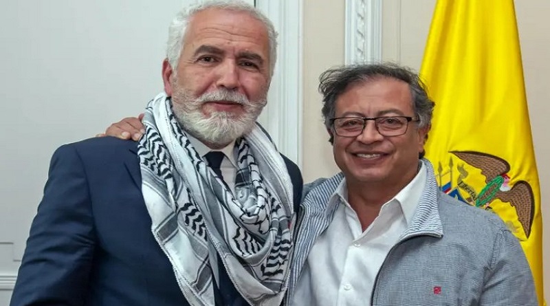 Palestina reconoce a presidente colombiano por su apoyo a Gaza