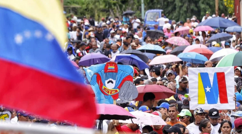 Marcha contra las sanciones de Biden y en apoyo al presidente Nicolas Maduro