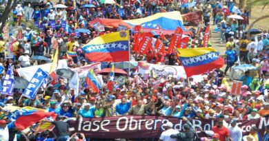 Trabajadores de Guayana y Coro exigen al imperio levantar sanciones criminales