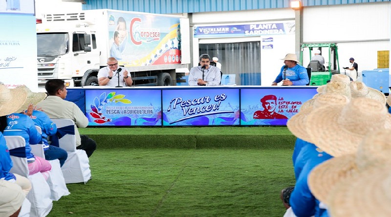 Presidente Maduro destaca crecimiento 6% del sector pesquero en el primer cuatrimestre del año