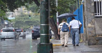 Inameh pronostica lluvias de intensidad variable en gran parte del país