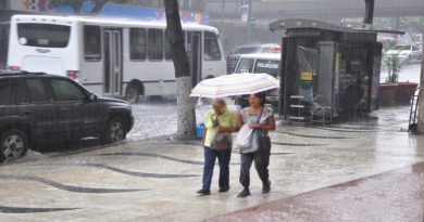 Inameh pronostica lluvias y chubascos en gran parte del país