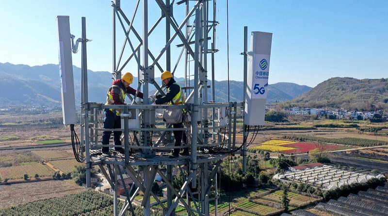 China cuenta con más de 3,8 millones de estaciones base 5G