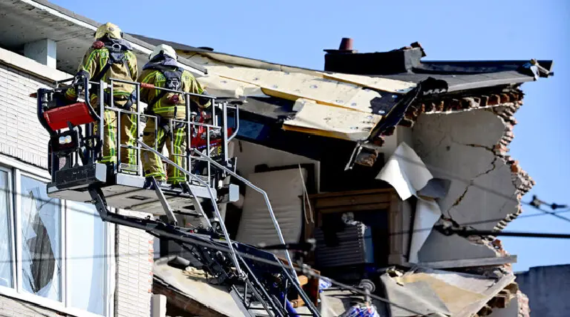 Explosión en un edificio de Bélgica deja al menos cuatro fallecidos