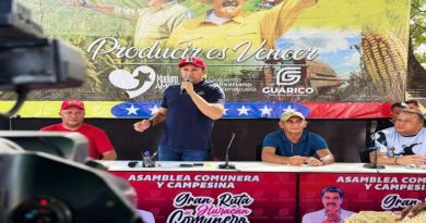 Fuerza campesina y comunal de Guárico ratifica apoyo a Ruta del Huracán Comunero