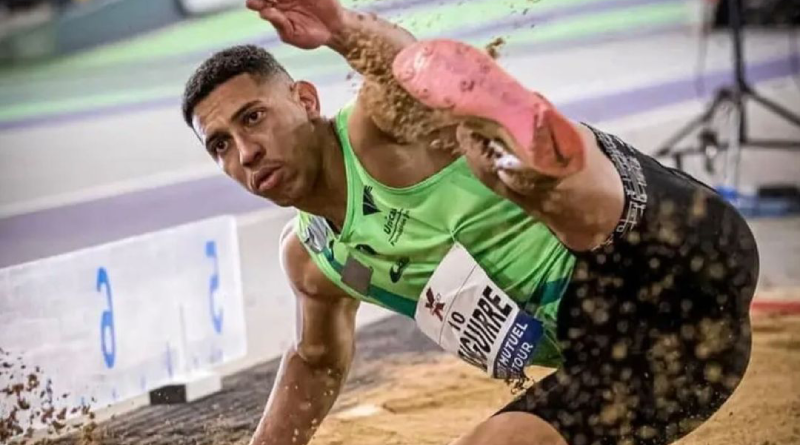 Gerson Izaguirre gana la medalla de bronce durante competencia atlética en España