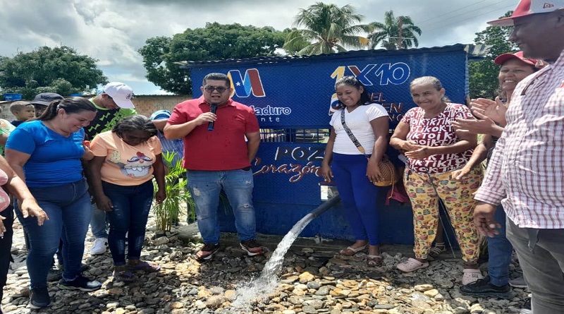 fue inaugurado el pozo de agua Corazón Indestructible en la parroquia Zuata, que favorecerá  532 familias