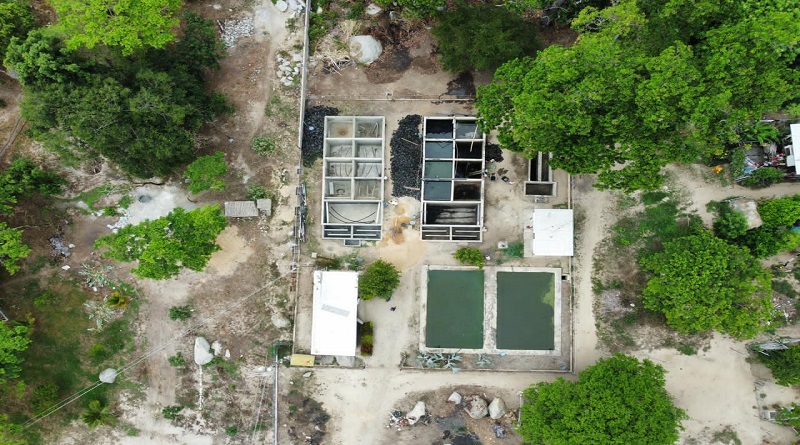 Inician rehabilitación de planta de tratamiento para aguas servidas en Choroní