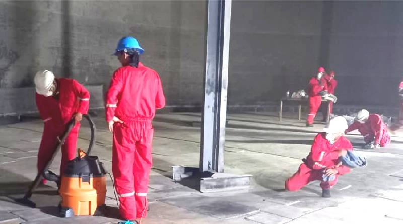 Petroguárico acondiciona el tanque TK-102 en José Félix Ribas