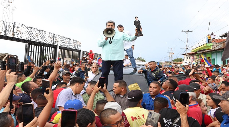 Pueblo trujillano sale a la calle con fervor para recibir al presidente Nicolás Maduro