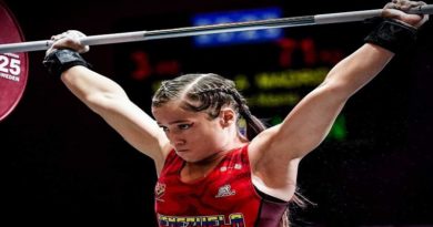 Venezuela arrasa en inicio del Campeonato de Levantamiento de Pesas