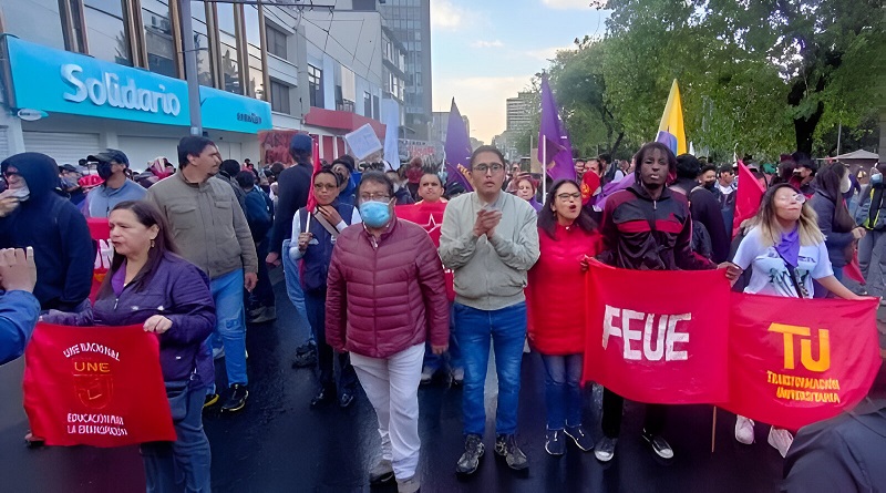 Educadores se movilizarán en rechazo a eliminación de subsidios en Ecuador